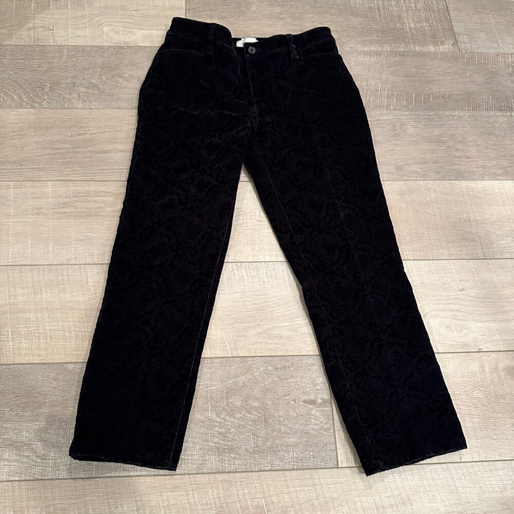 TALBOTS WOMENS BLACK HERITAGE PETITES PANTS SIZE 6 PETITE